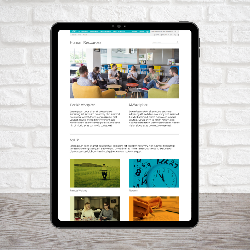 HR My Life Webpage