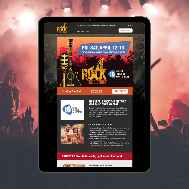 Rock the District Webpage